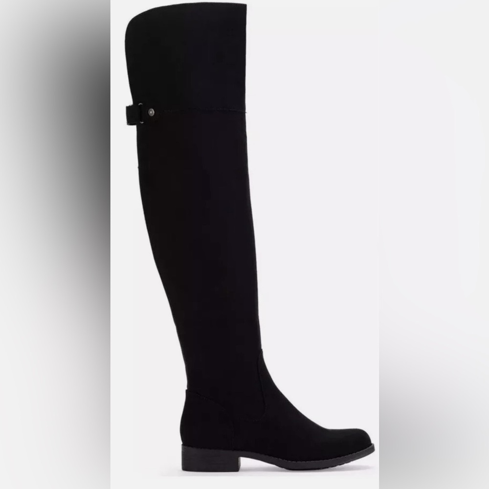 Sun + Stone Allicce Over-the-Knee Boots in Black - Size 6
